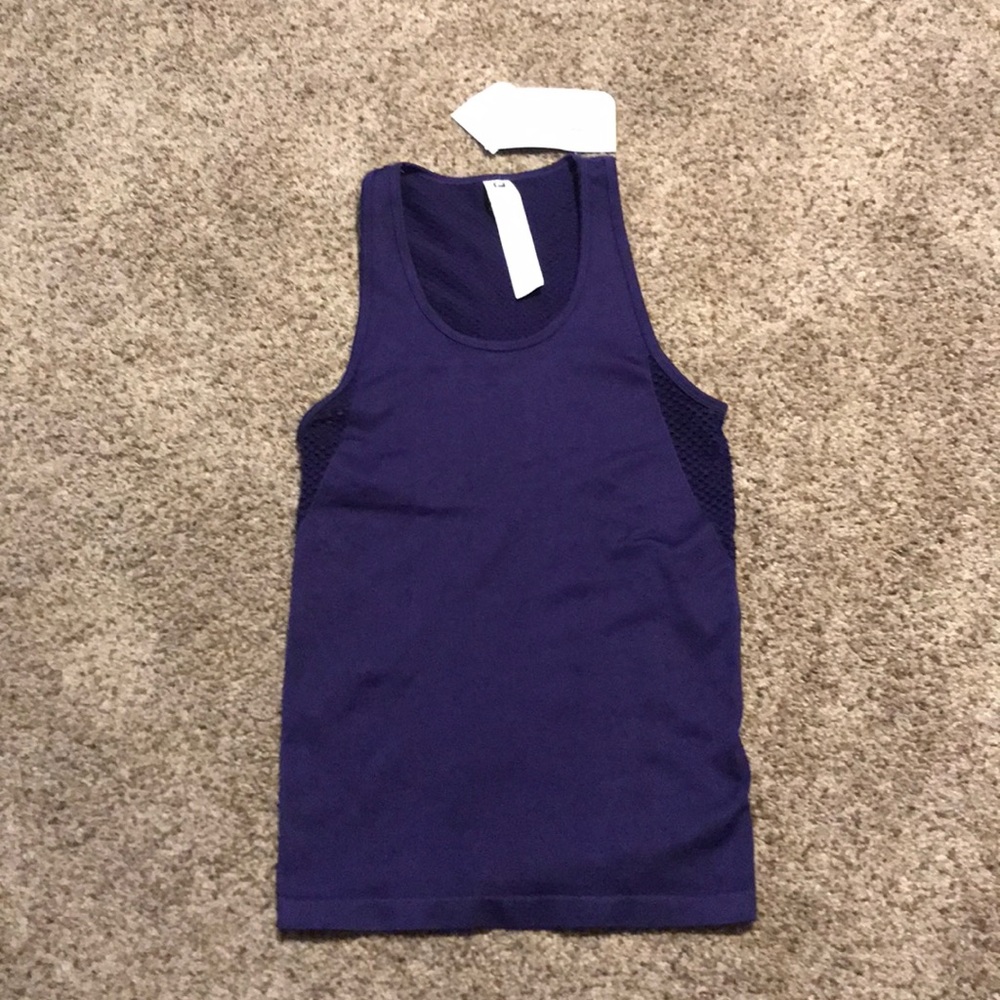 Fabletics Seamsless Tank, Purple XS, NWT